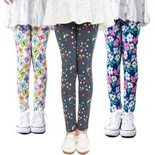 Kids Pencil Pants Baby Girls Leggings Childrens Printing Flower Toddler Leggings Girl Skinny Children Trousers Leggings