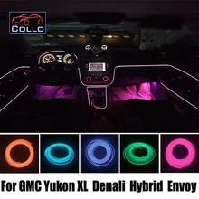Консоли автомобиля Декоративные Полосы 9 М EL Провода Для GMC Yukon XL/Denali/Hybrid/Посланник/Интерьер Автомобиля Романтическая Атмосфера Лампы