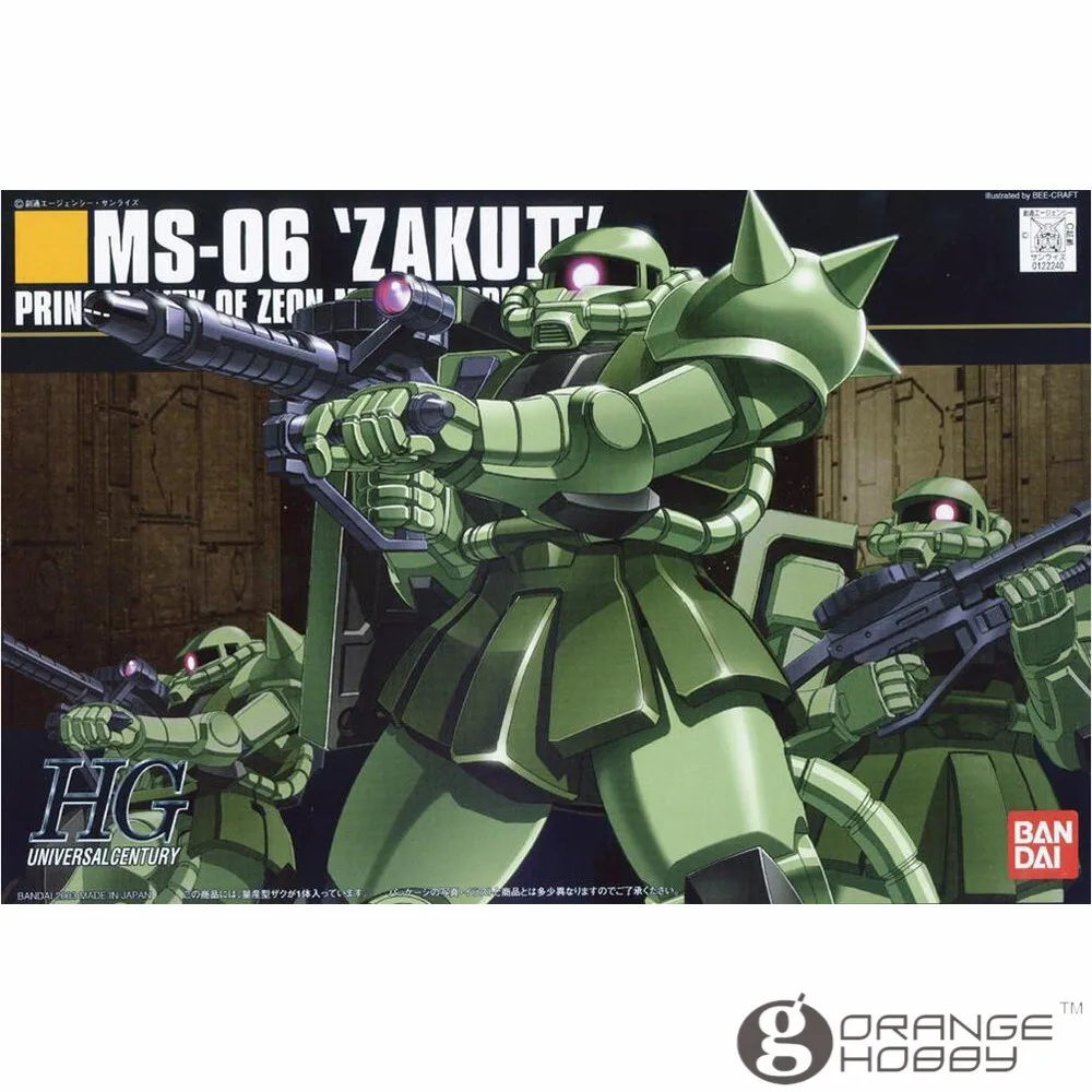 OHS Bandai HGUC 040 1/144 MS-06 Заку II мобильный костюм сборки модель Наборы