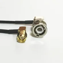 Модем коаксиальный кабель BNC штекер правый угловой переключатель RP-SMA штекер прямоугольный разъем кабель RG174 20 см " адаптер