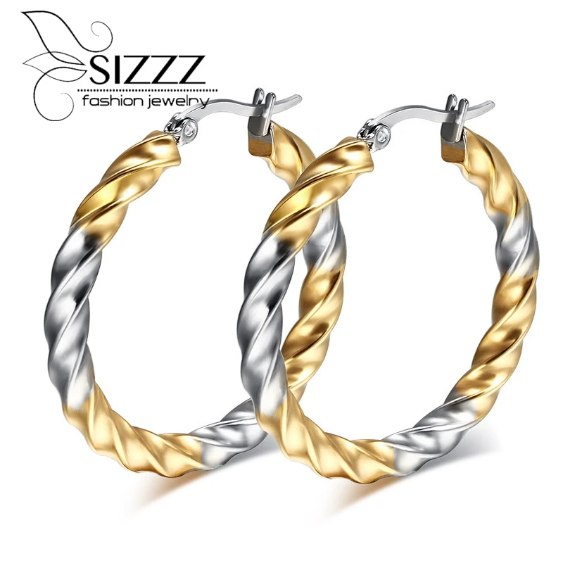 Женские серьги кольца из нержавеющей стали в стиле панк|hoop earrings for women|hoop earringswholesale