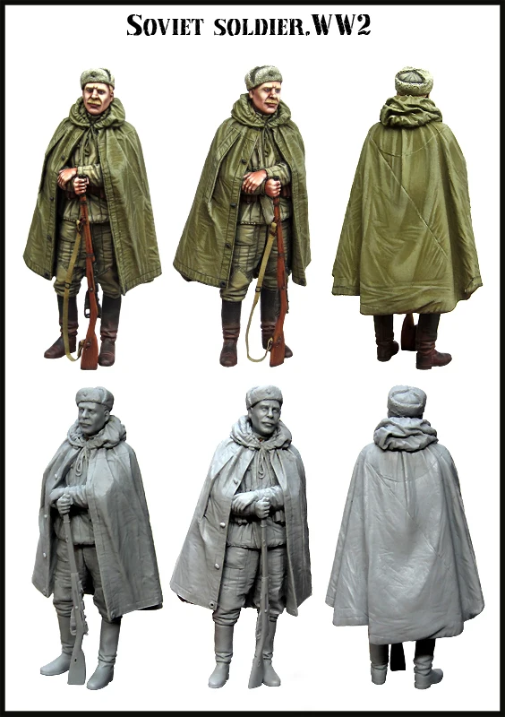 

1/35 Resin Figure Model Kit SOVIET SOLDIERS.WW2