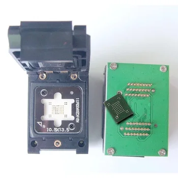 

BGA63 0.8MM IC programmer adapter/BGA63 IC Test Socket /BGA63 to 48 burning socket/BGA63 flip shrapnet IC Test socket10.5X13.5MM