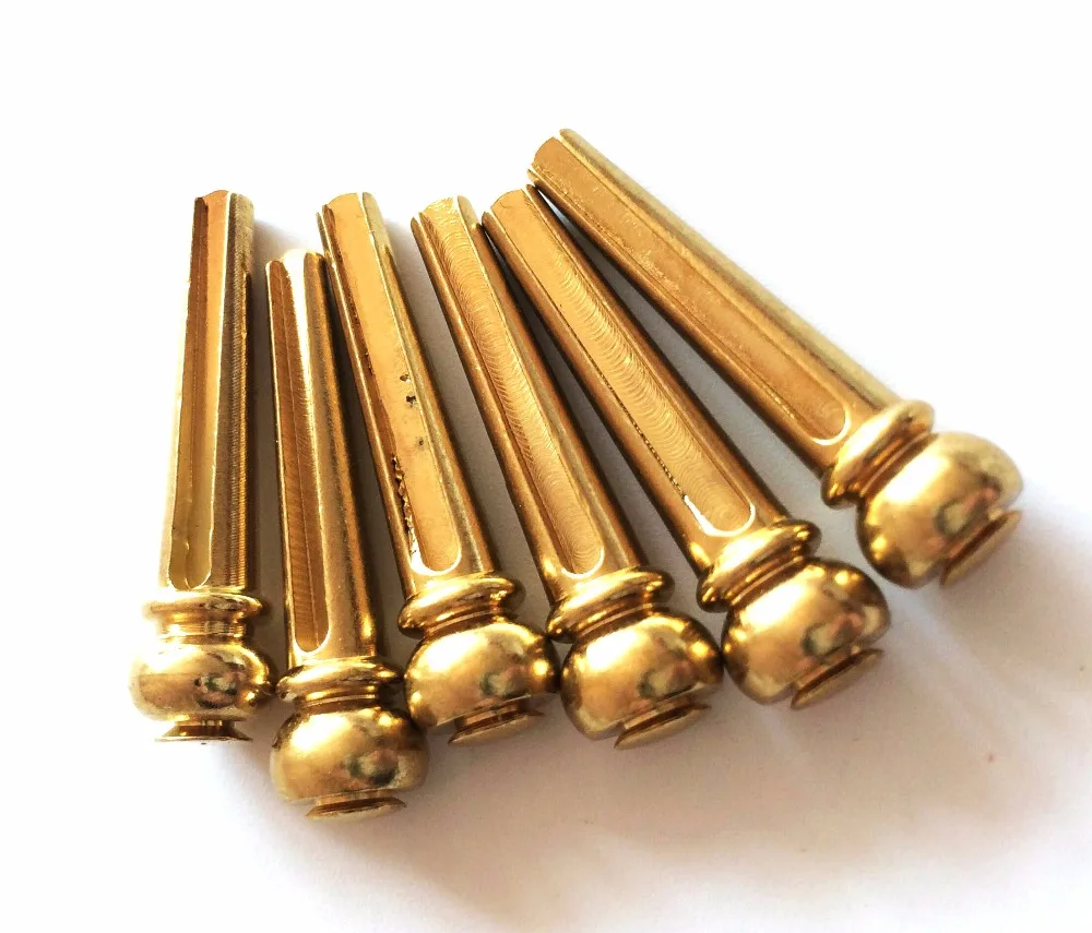 6Pcs Metal Copper Acoustic Guitar Bridge Pins Durable Guitar String
