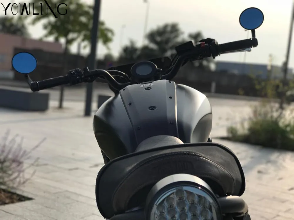 Универсальные черные зеркала заднего вида YOWLING для мотоциклов 7/8 &quot suzuki Kawasaki z800 ER