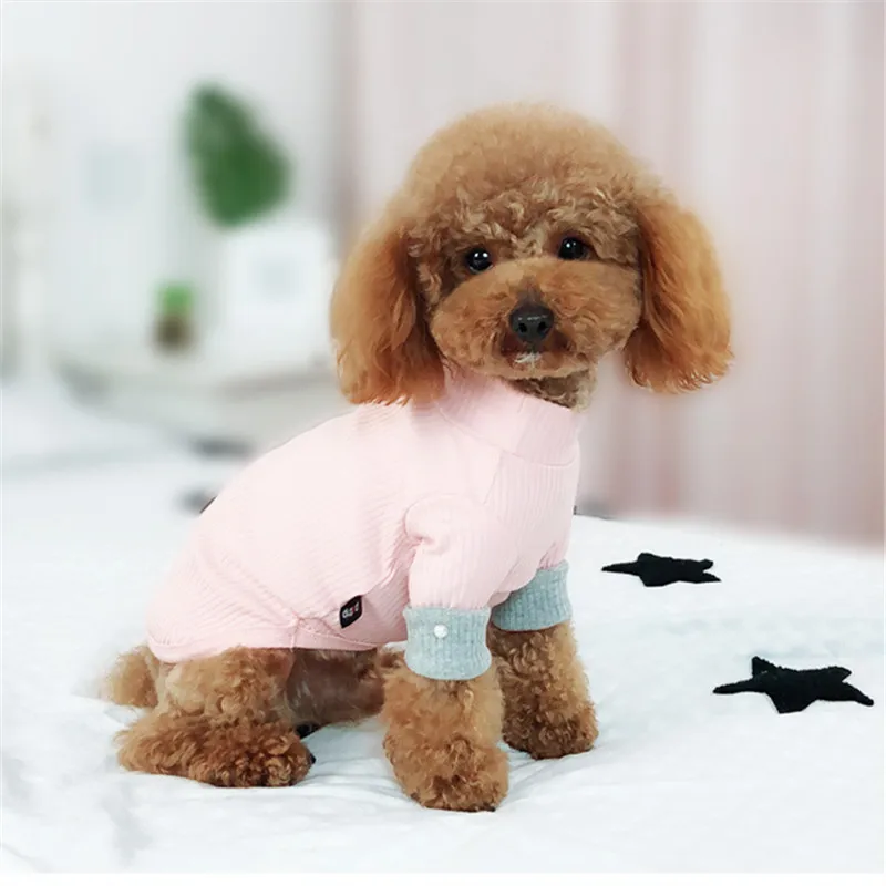 Bigeyedog собака дна рубашки Демисезонный собака одежда хлопковая рубашка Ropa Перро мелких животных Одежда Прямая пальто костюм