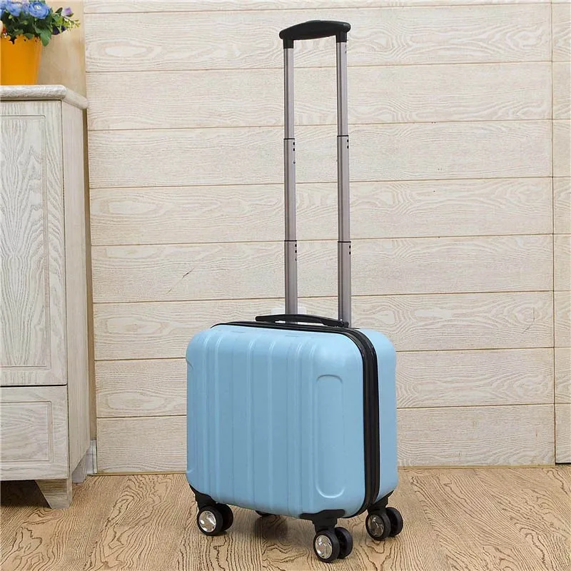 

GraspDream Carry on Travel bag Women Laptop Luggage Stripe Pattern Small Luggage 18 Inch Spinner Boarding box Rolling Suitcase