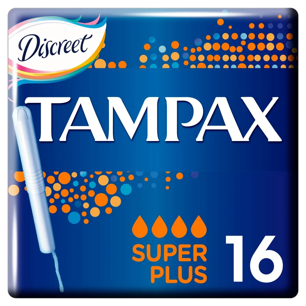 TAMPAX CEF Tampons for women hygienic with applicator Super Plus Duo 16 pcs