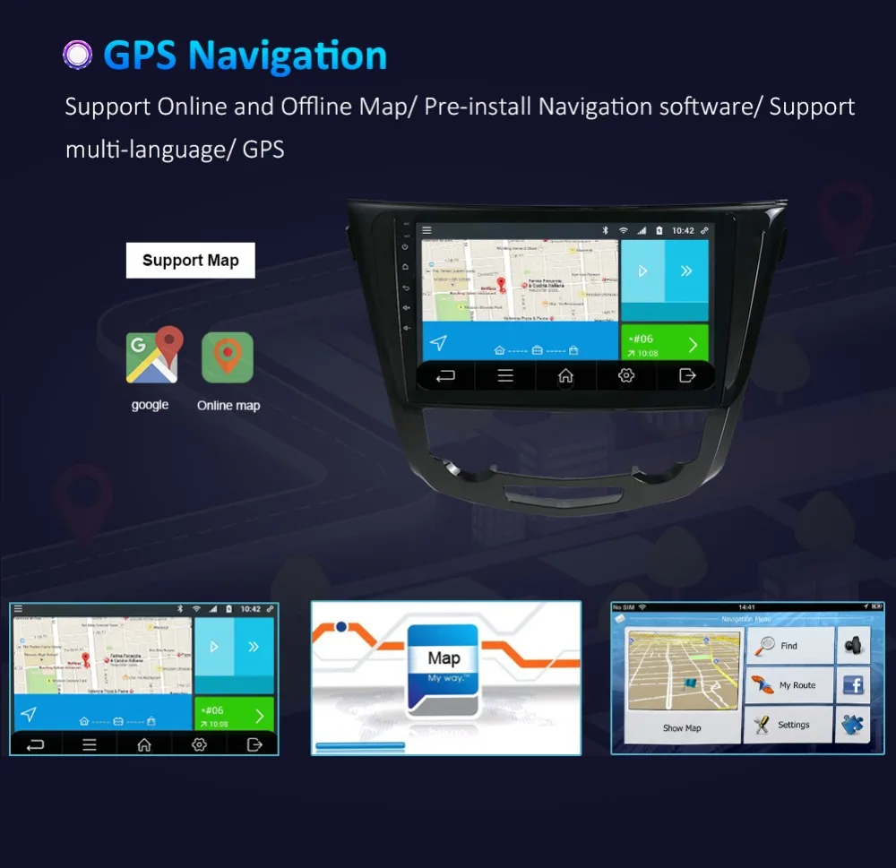 Discount Bosion android 8.1 Car Navigation GPS Player for Nissan X-trail 2014-2019 car radio stereo dvd gps navigation stereo Head Unit 13