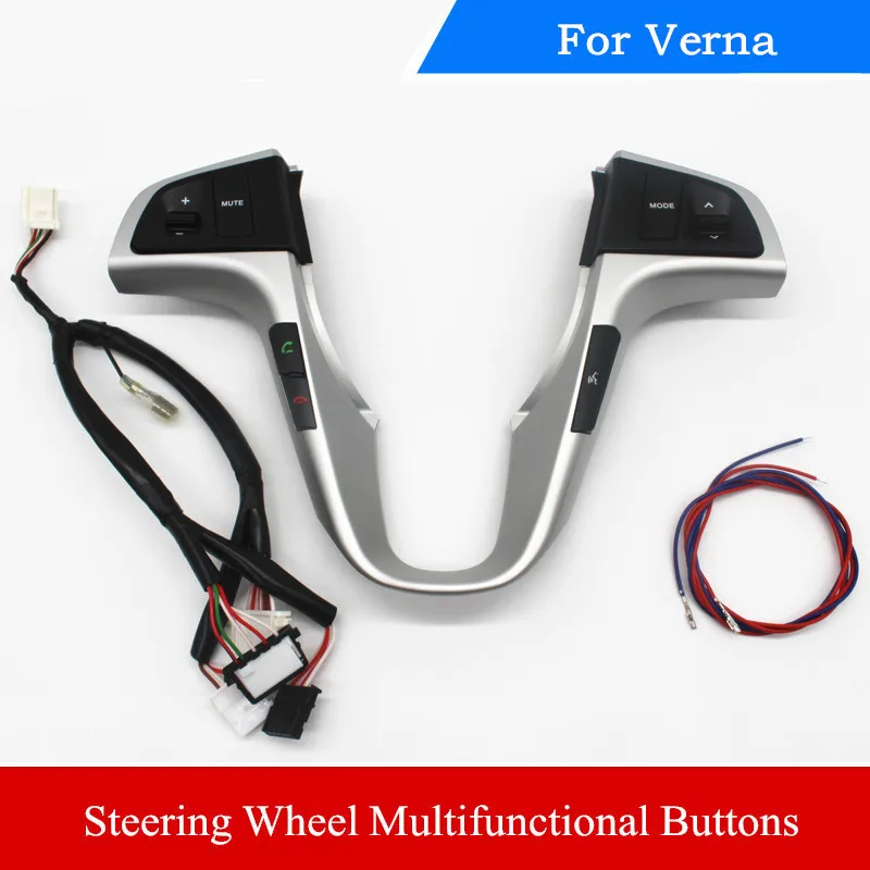 Envío Gratis luz de fondo azul con bluetooth para Hyundai VERNA SOLARIS multifunción volante Audio Control botones 1 pc Envío Gratis luz de fondo azul con bluetooth para Hyundai VERNA SOLARIS multifunción volante Audio Control botones 1 pc