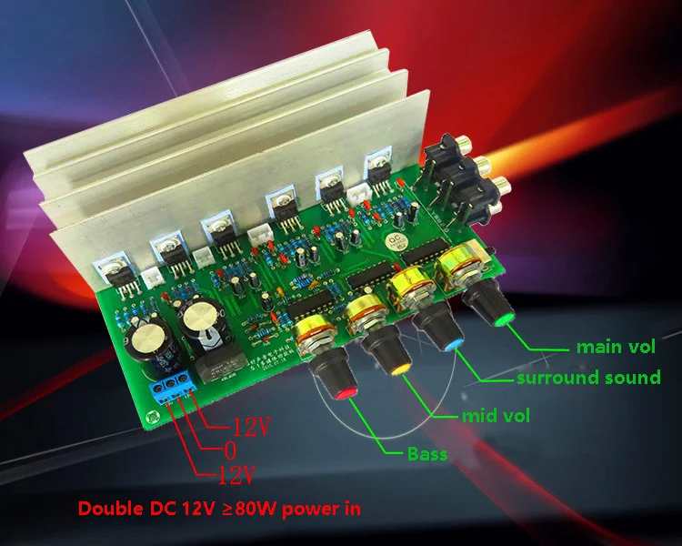 TDA2030A HIFI 5,1(6) канальный усилитель доска Двойной AC 12 В в цифровой аудио усилитель pc домашние усилители