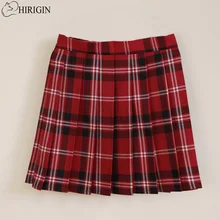 Campus Style High Waist Skirt Women Girls Sailor Scotland Plaid Checks School Uniform Pleated Skirts Cotton Tartan Skirt Campus Style High Waist Skirt Women Girls Sailor Scotland Plaid Checks School Uniform Pleated Skirts Cotton Tartan Skirt