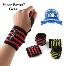 Vigor power gear высокого качества, поддерживающие напульсники, эластичные ремешки для поддержки запястья, для тренировки тяжелой атлетики