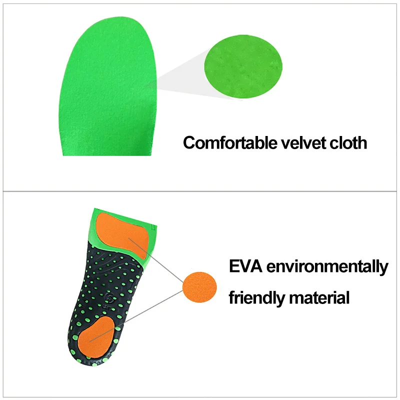 Eva ортопедические стельки Плоскостопие здоровья подошва для обуви с Вставка для поддержки свода коврик для подошвенный фасциит Уход за ногами