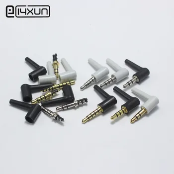 

2pcs 3.5mm 3 4 5 Pole Mono Stereo Headset Jack Plug 3.5 Right Angle audio plugs Headphone Cable Connector DIY Repair Parts
