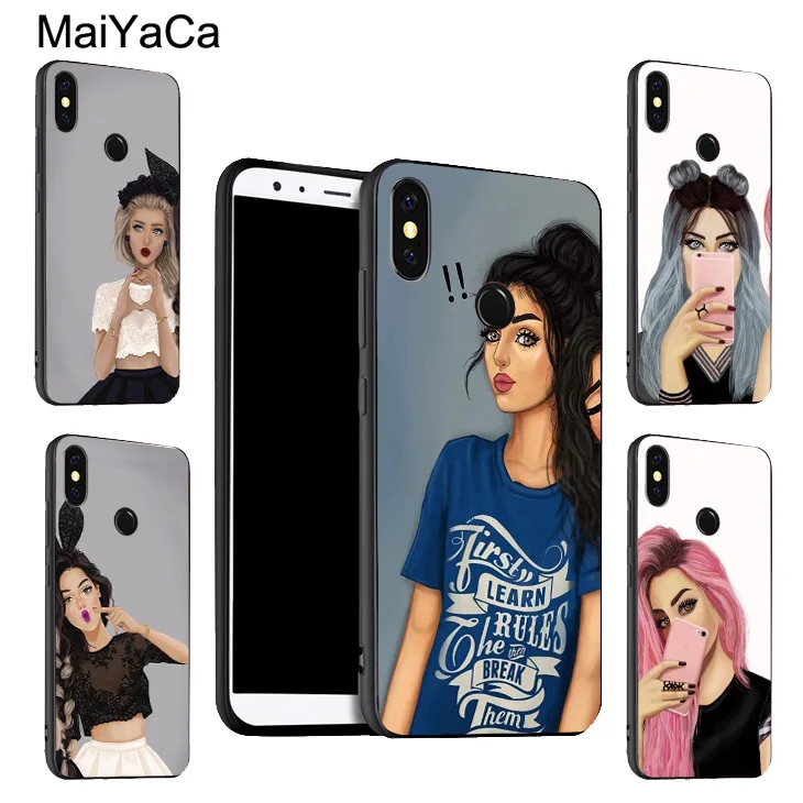 

MaiYaCa Girl Best Friend Couple Phone Cover For Xiaomi Redmi 5 Plus S2 6A Note 5 Pro 7 5A 4X Mi 8 6X A2 6 9 Max 3 2 Mix 2s Case