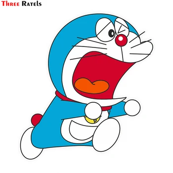 

Three Ratels LCS467# 12.7x14cm Doraemon car stickers funny car stickers styling removable decal