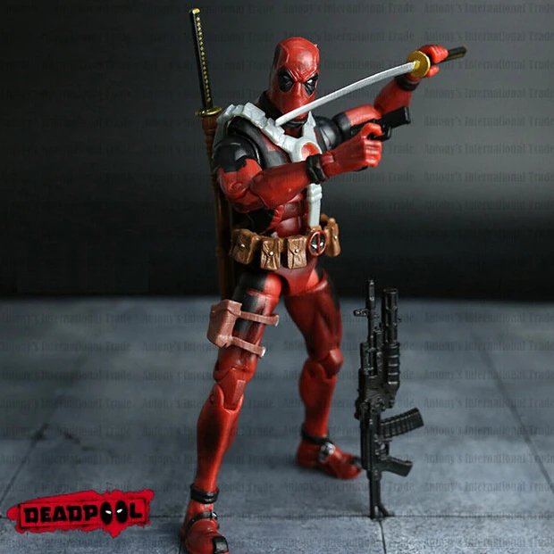 NEW hot 16cm Super hero Justice league X MAN Deadpool action figure toys Christmas toy NO