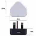 Умная вилка стандарта Великобритании для USB зарядное устройство 3 Pin Путешествия