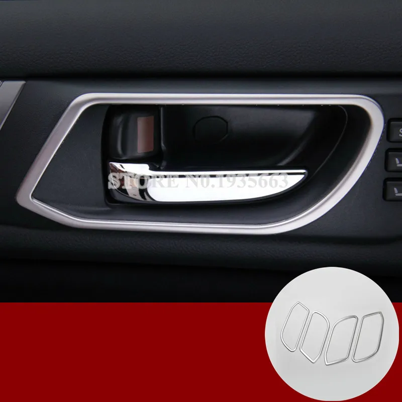 

For Subaru Outback Stainless Car Door Handle Bowl Trim Cover 2015-2018 4pcs