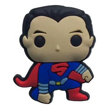 

Single Sale 1pc Justice League 2 PVC shoe charms shoe accessories shoe decoration for croc jibz Kid's Party X-mas Gift