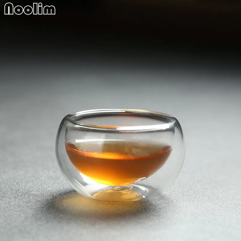 NOOLIM 50CC чашка для чая с двойными стенками чашка кунг-фу чашки ручной работы креативная теплоизоляция посуда для напитков