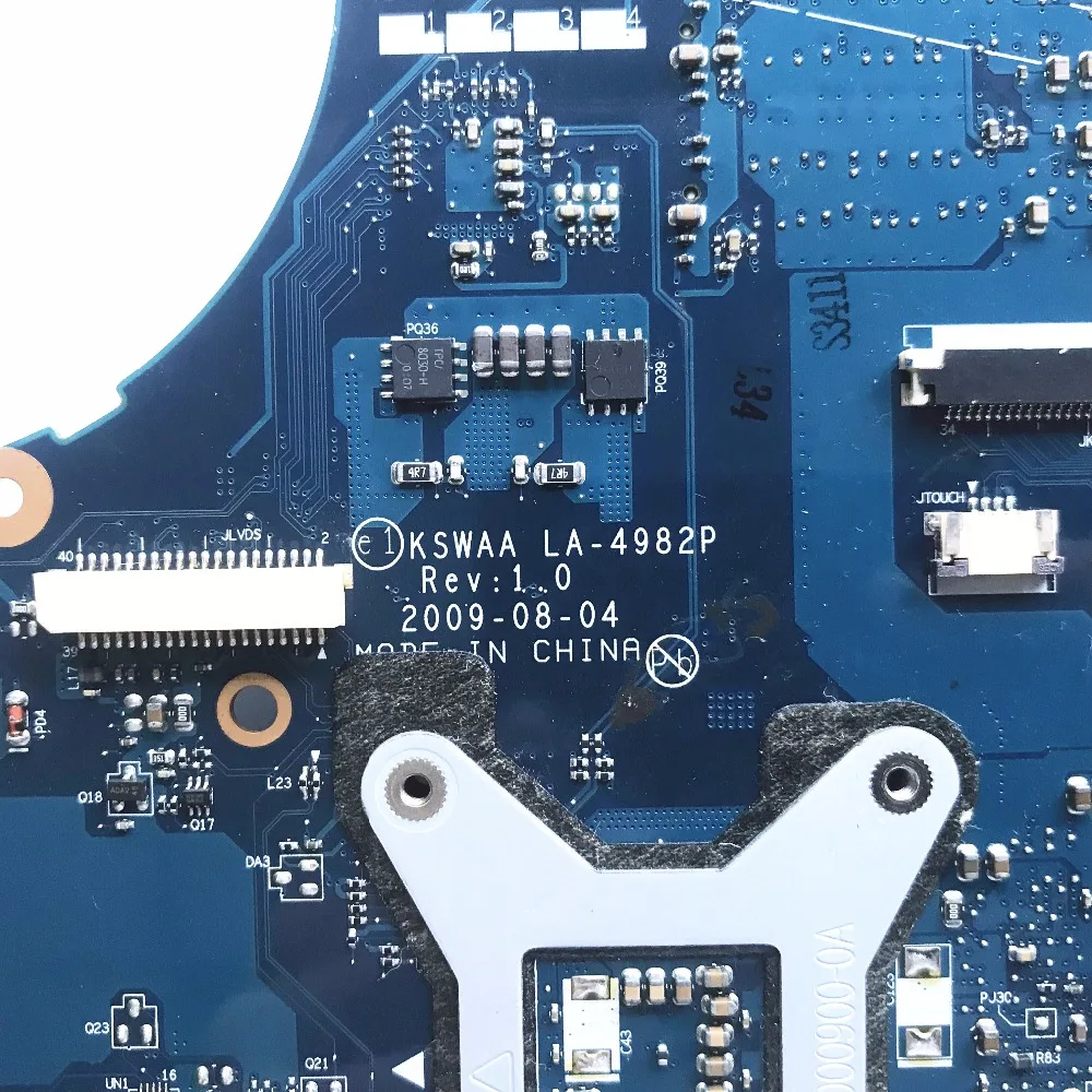 Высококачественная материнская плата для ноутбука Toshiba L500 K000092130 KSWAA LA 4982P 100%