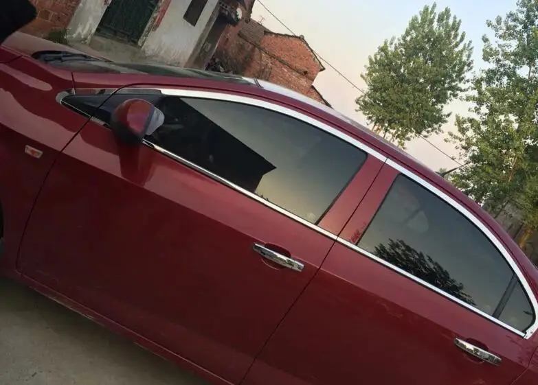 Рамка для украшения окна автомобиля из нержавеющей стали Chevrolet Aveo/Sonic 2011 2014|car window