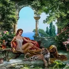 4039 леди и ее унция краски комплекты номеров для взрослых DIY