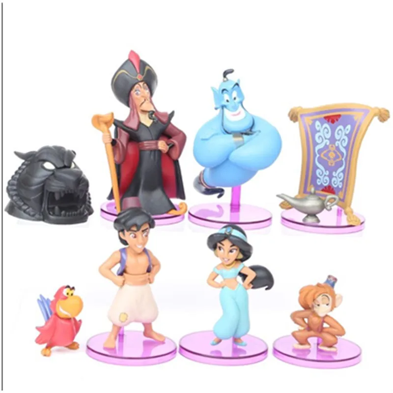 Disney Movie Aladdin новинка 8 шт./компл. ПВХ фигурки милый мультфильм Принцесса Жасмин