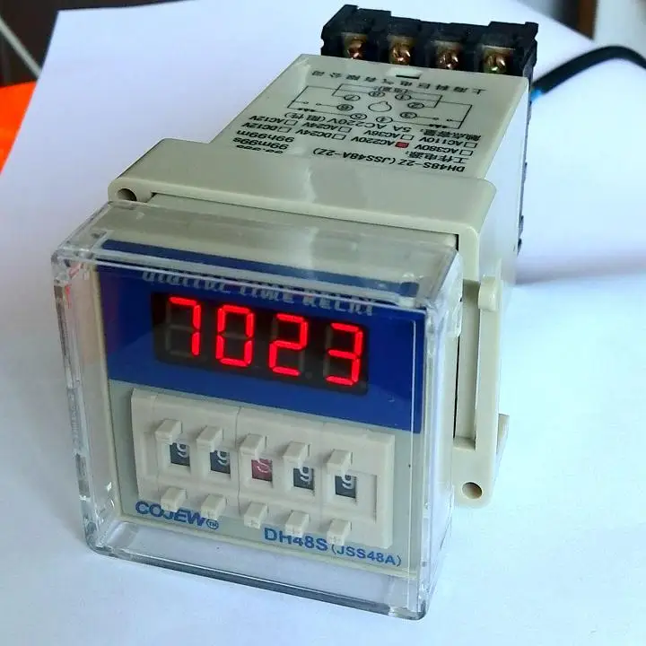 

DH48S-S2Z LCD Display Time Timer Delay Relay 8-Pin DPDT 0.1S-99H AC/DC24V