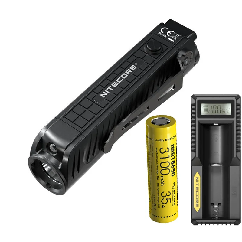 

NITECORE P18 Unibody Die-cast Tactical Flashlight CREE XHP35 HD max 1800 lumen throw 182M torch + 18650 IMR 3100mAh 35A battery