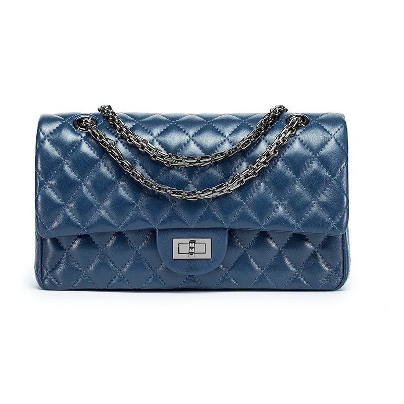 

2019 New Style Sheepskin Leather Women's Shoulder Bag Fashion Luxury Handbags Women Bags Designer Female Messenger Chain Bag