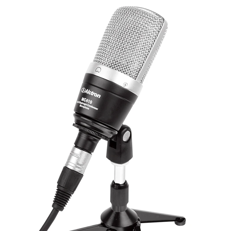 Alctron MC410 с поп-фильтром конденсаторный микрофон кардиоидный большой мембранный записывающий микрофон для записи