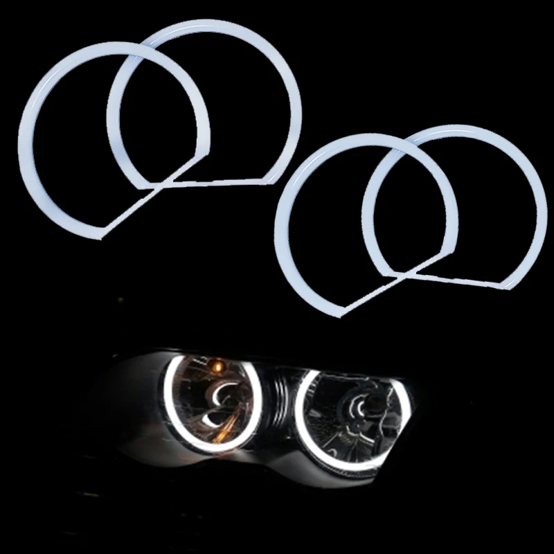 4 шт./лот SMD СВЕТОДИОДНЫЙ Ангельские глазки 4x146 мм светодиодные кольца для BMW E46(1998-2001) Vorfacelift 3528 светодиодные кольца светодиодный Габаритные огни