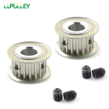 

LUPULLEY 2PCS 5M 15T Timing Pulley 16mm Belt Width Bore 12mm/5mm/6mm/6.35mm/8mm/10mm 5mm Pitch Synchronous HTD Belt Pulley