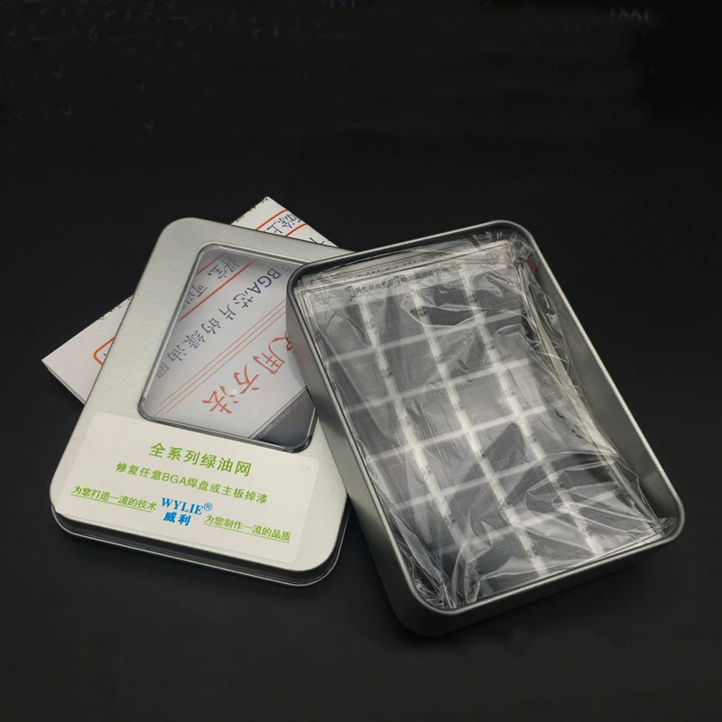 BGA Stencil UV Curing Solder Mask Ink Net Tool Kit Repair for iPhone iPad NAND Flash Power Touch IC A6 A7 A8 A9 A10 Chip2