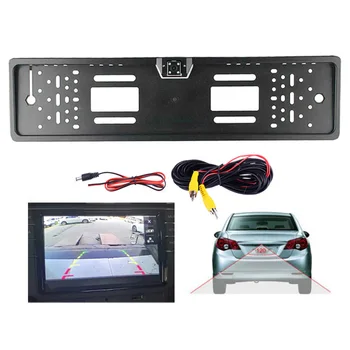 

4 LED Light Car License Plate Frame HD Night Vision Car Rear View Camera Reverse Rear Camera