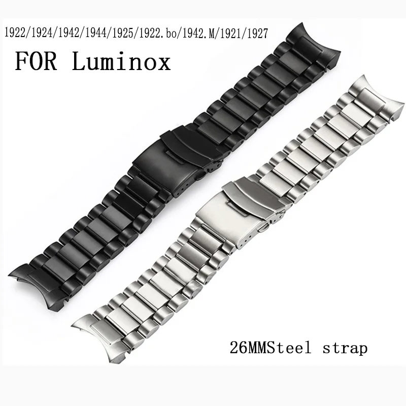 Shengmeirui 26 Макс Сталь ремешок для наручных часов Luminox Для мужчин часы на запястье браслет 1922/1924/1942/1944/1925/1922.bo/ 1942.M/ 1921