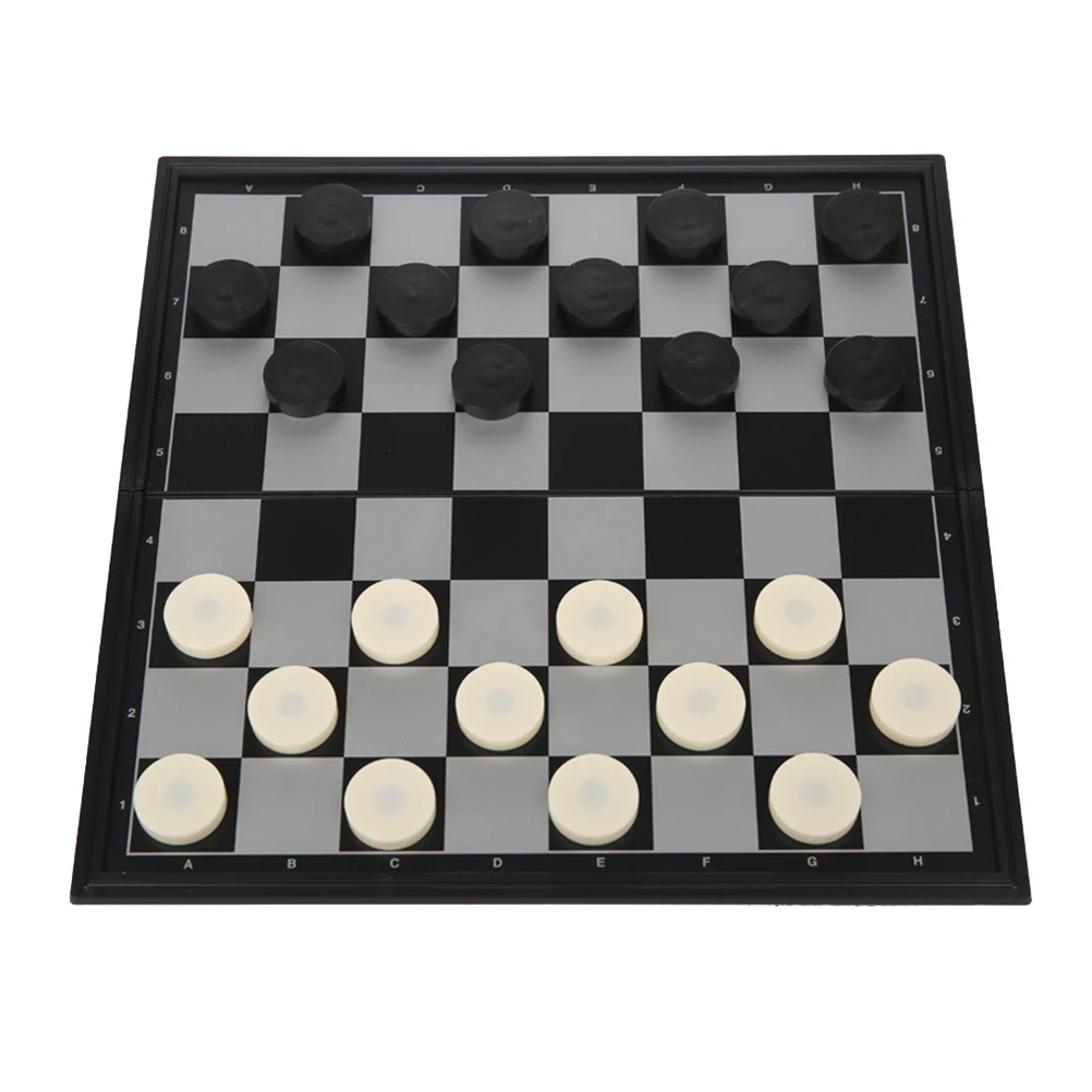 1 Набор шашки сложенные магнитные пластиковые складные шашки набор шашек шашки шахматы для детей дети взрослые