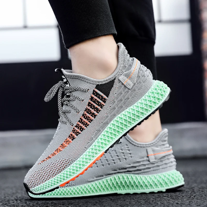 Cena 2019 gorąca sprzedaż marki buty do biegania dla mężczyzn Mesh oddychające wygodne odporne Fitness trener buty sportowe męskie tenisówki