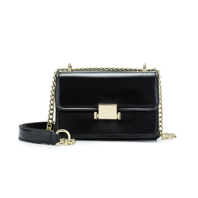 

Women's Bag Mini Purse Female Handbag Retro Chain Lock Flap Shoulder Oblique Satchel Bag Vintage Tide Ladies Tofu Box Bag
