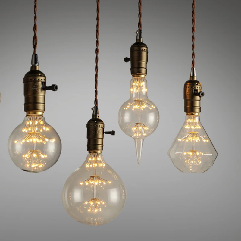 3W Filament Ampoule Vintage Light Bulb E27 220V Old Incandescent Retro