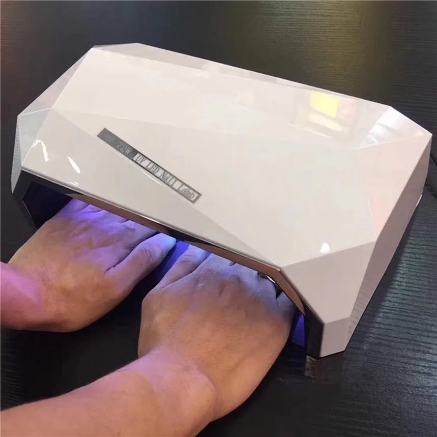 72W Nail Gel Dryer LED UV Lamp Diamond Nail Lamp Dual Hand UV Lamp For
