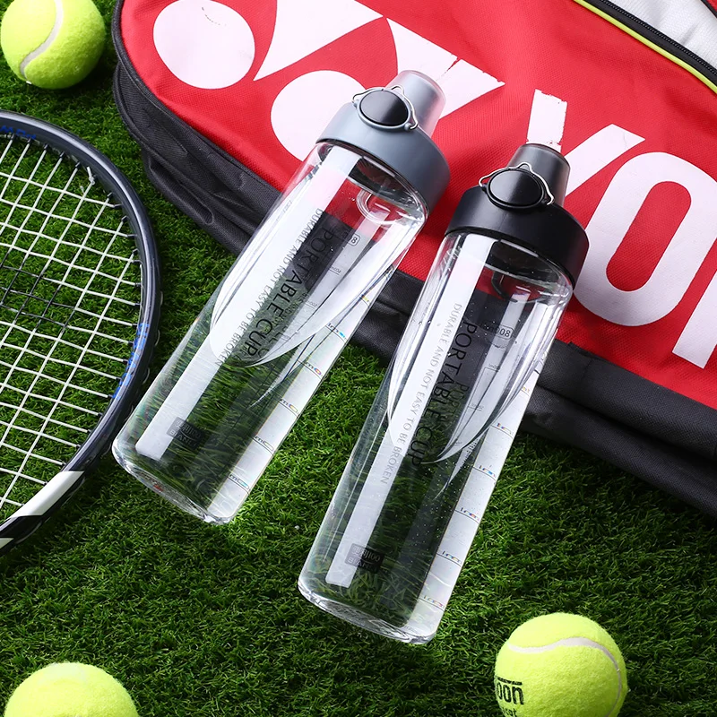 

ONEISALL Sport Bottle 800ML Bomb Cover Plastic Water Sports Bottles Straw Portable Cup BPA FREE With Tea Infuser Handle