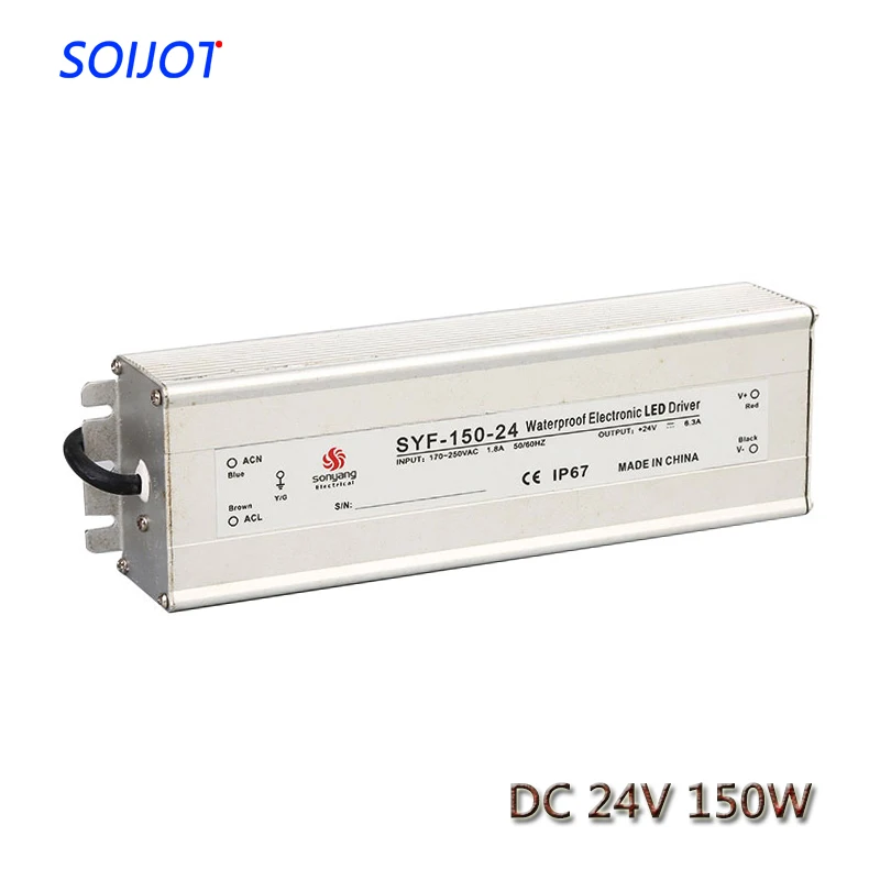 Led Driver Transformer Waterproof Switching Power Supply Adapter AC110V/220V To DC 150W Outdoor IP67 Strip Lamp | Обустройство дома