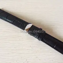 20 мм(пряжка 18 мм) T063617 T063610 высокое качество Серебряная Бабочка Пряжка+ T063639Black натуральная кожа ремешок для мужчин