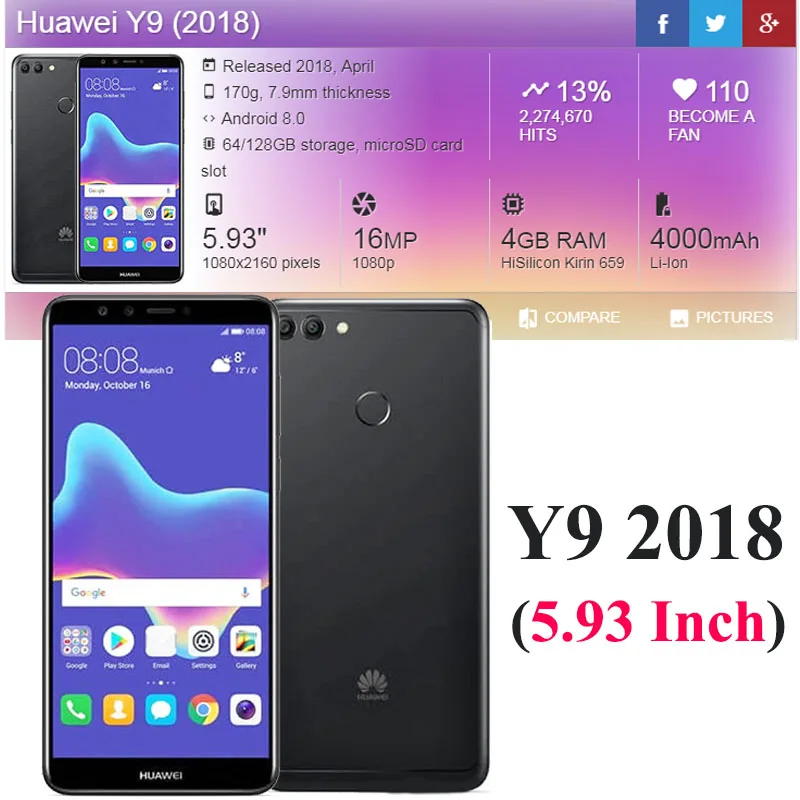 Защитное стекло для huawei y9 стекло huawey huavei 9y 9 Y y92018 y92019 защитная пленка из закаленного стекла 9H - Цвет: For Huawei y9 2018