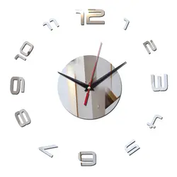 Новый дизайн неправильной цифровой декор дома Гостиная наклейки зеркало акрил diy настенные часы иглы кварцевые настенные часы