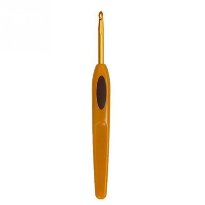 

1 PCS Crochet Hook Silicone Knitting Yarn Crafts Crocheting Single-head Ergonomic Soft Hook
